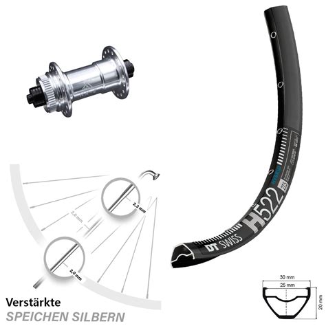 Kx E Nabe Centerlock X Mm Silbern Eloxiert Dt Swiss H Vorderrad