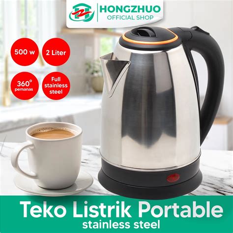 Jual Hongzhuo Teko Listrik 2 Liter Full Stainless Steel Pemanas Air