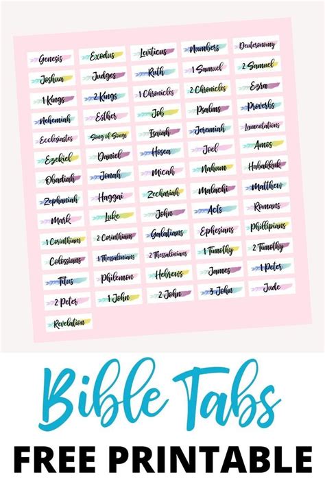 The Best 3 Bible Tabs Plus Free Printable Bible Tabs Bible Free