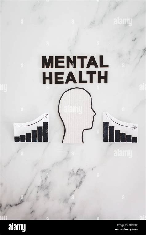 Mental Health And Mood Swings Conceptual Image Cardboard Head With