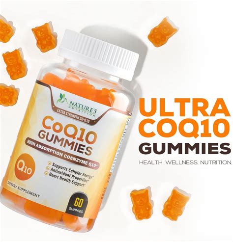 Coq Gummies Mg Peach Gummy High Absorption Coenzyme Q Supports