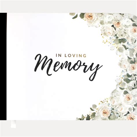 Amazon Magnolia Memorial Funeral Guest Book Elegant In Loving