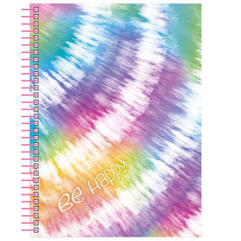 Cuaderno Profesional Senfort Tie Dye Multicolor Espiral Cuadro Chico