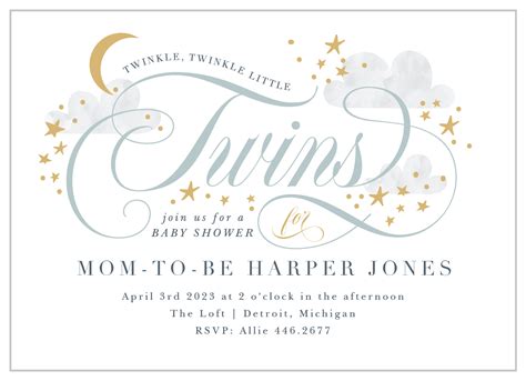 Baby Shower Invitation Wording For Twins