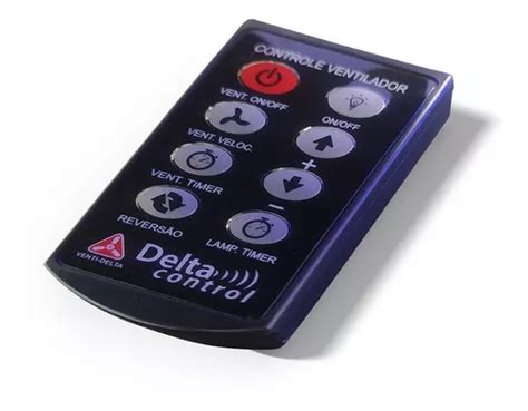 Controle Remoto Venti Delta Control Para Ventilador De Teto Bivolt Em