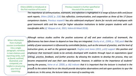 In Text Citation Guide To Research And Writing Assignments