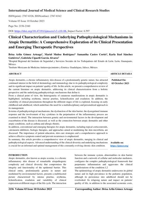 Pdf Clinical Characterization And Underlying Pathophysiological