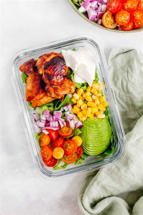 Chipotle Lime Chicken Salad Bowl Meal Prep Friendly