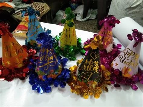 Multicolor Paper 8 Inch Birthday Party Hat At Rs 18piece In Jaipur