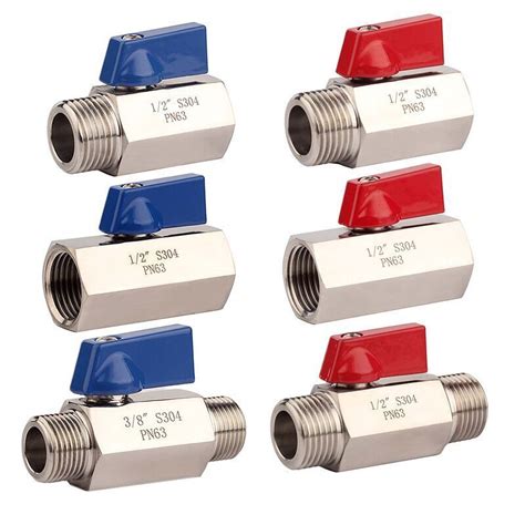 304 316 Stainless Steel Mini Ball Valve Npt Male X Male Thread Shut Off