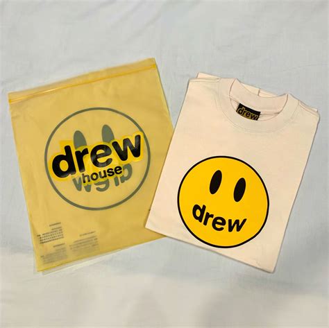 Drew House Mascot SS Tee Cream Men S Fashion Tops Sets Tshirts