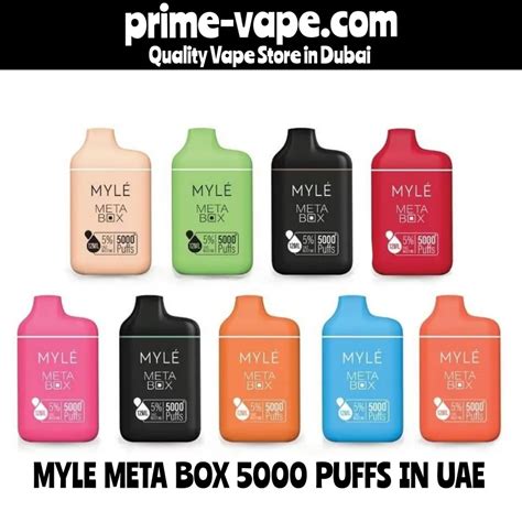 Myle Meta Box 5000 Puffs Disposable Bar Dubai Prime Vape UAE