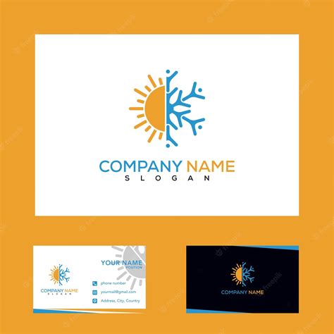 Premium Vector Sun And Snow Logo