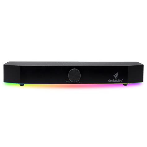 Caixa De Som Soundbar Pc Gamer Amplificada Led Rgb P Usb Note Tv Smart