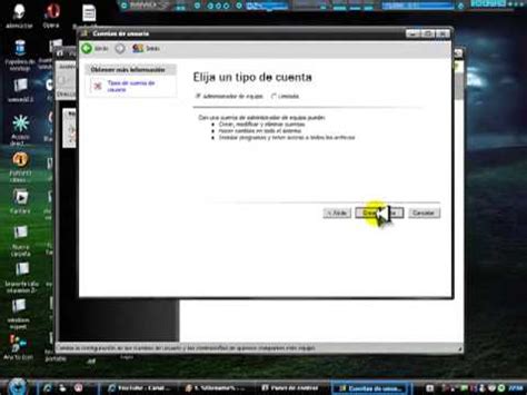 Como Crear Un Usuario En El Pc Youtube