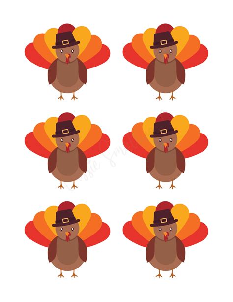 Cutest Turkey Templates Cassie Smallwood Printable Turkey