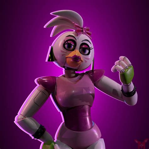 Fnaf Blender Glamrock Chica By Mikol1987 On Deviantart