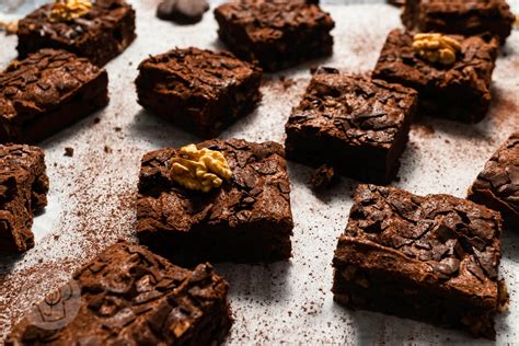 Schoko Brownies mit Nüssen Küchentraum Purzelbaum