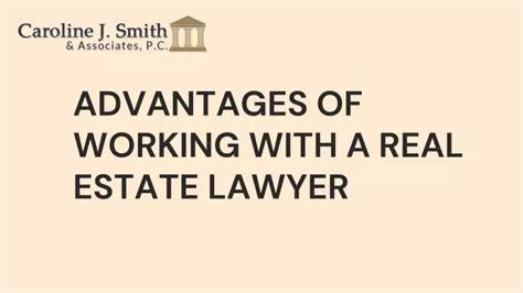 Ppt Advantages Of Working With A Real Estate Lawyer Powerpoint