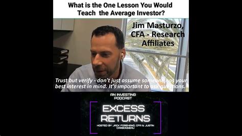 The Most Important Investing Lesson Jim Masturzo Youtube