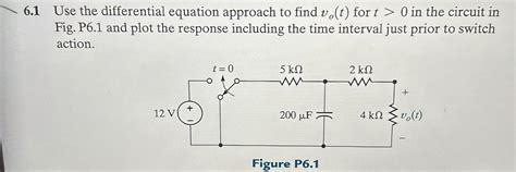 Solved 6 1 Use The Differential Equation Approach To Find Chegg