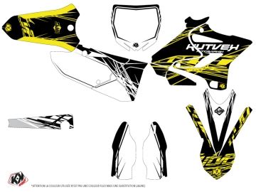 Kit D Co Motocross Yamaha Eraser Fluo Jaune Kutvek