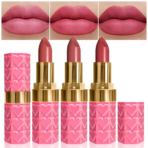 Amazon Evpct 3Pcs Dark Light Bright Ruby Red Matte Lipstick Pack