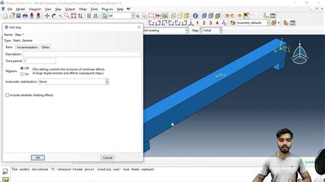 Creating Step In Abaqus Abaqus Basic Abaqus Tutorials Youtube