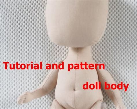 Pdf Tutorialpattern Body Doll Cm In Cloth Doll Pattern Sewing Rag