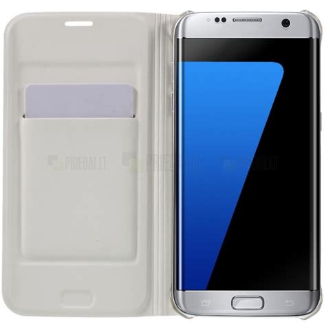 Samsung Galaxy S Edge G Baltas Odinis Atver Iamas Smart Wallet