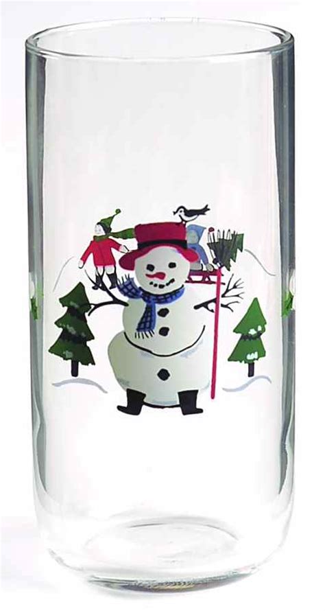 Snow Village Oz Glassware Tumbler By Pfaltzgraff Replacements Ltd