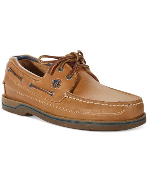 Sperry Top Sider Swordfish Boat Shoes In Tan Brown For Men Lyst