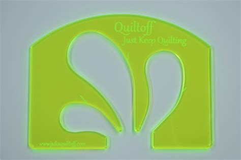 Longarm Quilting Ruler Feather Template Quiltoff