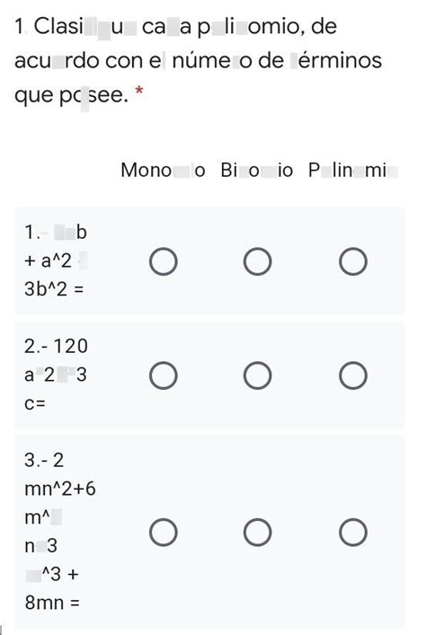 Clasifique Cada Polino Descubre C Mo Resolverlo En Qanda