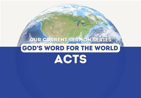 Acts God S Word For The World Emmanuel Church Bramcote