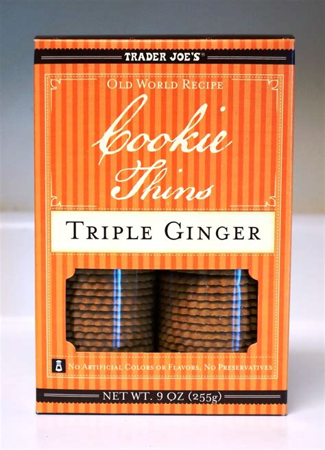 Exploring Trader Joe S Trader Joe S Cookie Thins Triple Ginger