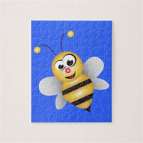 Cartoon Bee Jigsaw Puzzle Zazzle