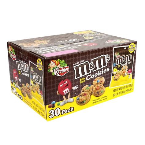 Keebler Mandm Cookie 30 Count Bite Sized Cookies With Mm S Perfect For Lunches And Snacks