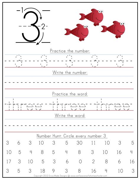 Number Writing Practice 1 20 Free