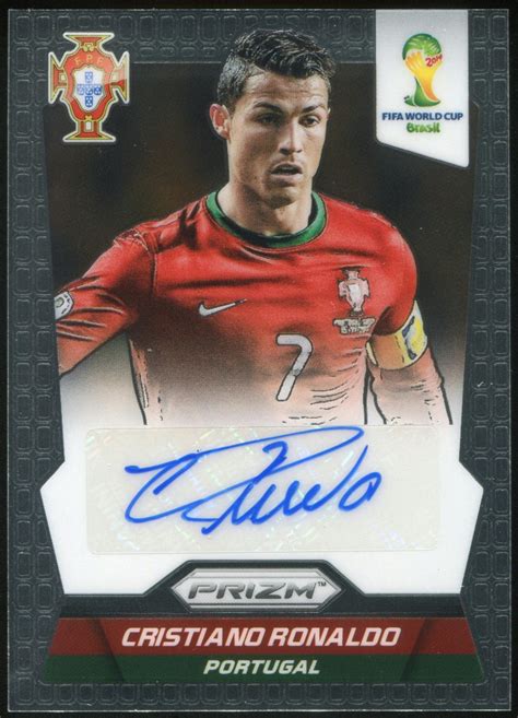 2014 Panini Prizm World Cup Signatures #SCR Cristiano Ronaldo Autograph | DA Card World