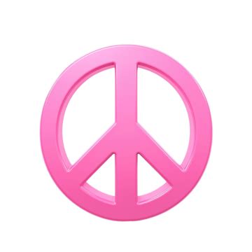 S Mbolo De Paz Rosa Sobre Branco Png Paz M O Rosa Png Imagem Para