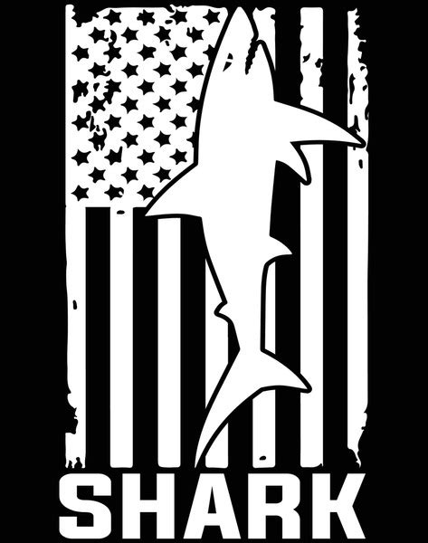 American Flag Shark Over Royalty Free Licensable Stock Vectors