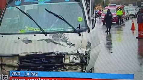 Accidente En La Autopista La Paz El Alto Deja 3 Heridos Red Compañera Mundo