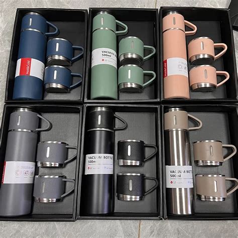 Ml Stainless Steel Vacuum Flask Gift Set Office Business Style