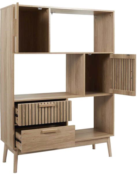 Set Biblioth Que Console Et Table Basse En Bois Klaus