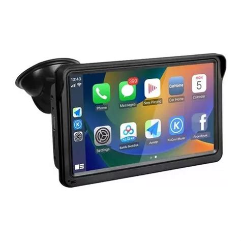 Central Multimidia Portatil Carplay Android Auto Sem Fio Parcelamento