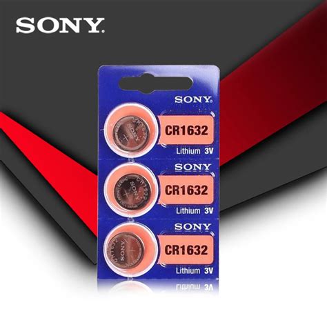 10 шт. sony CR1632 кнопочный Аккумулятор для часов автомобиля ...