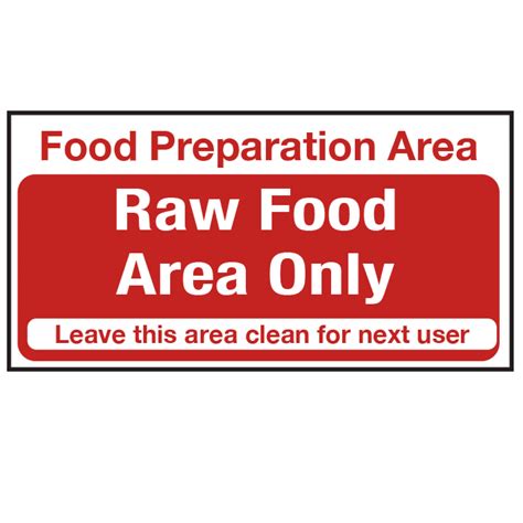 Food Preparation Sign