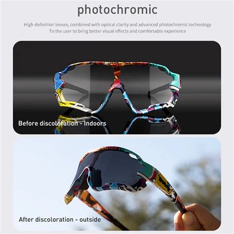 Photochromic Cycling Glasses Men Women Sport Bicycle Sunglasses Riding