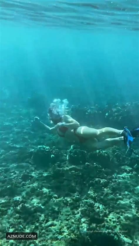 Sydney Sweeney In A Red Bikini While Going Snorkeling In Hawaii Aznude